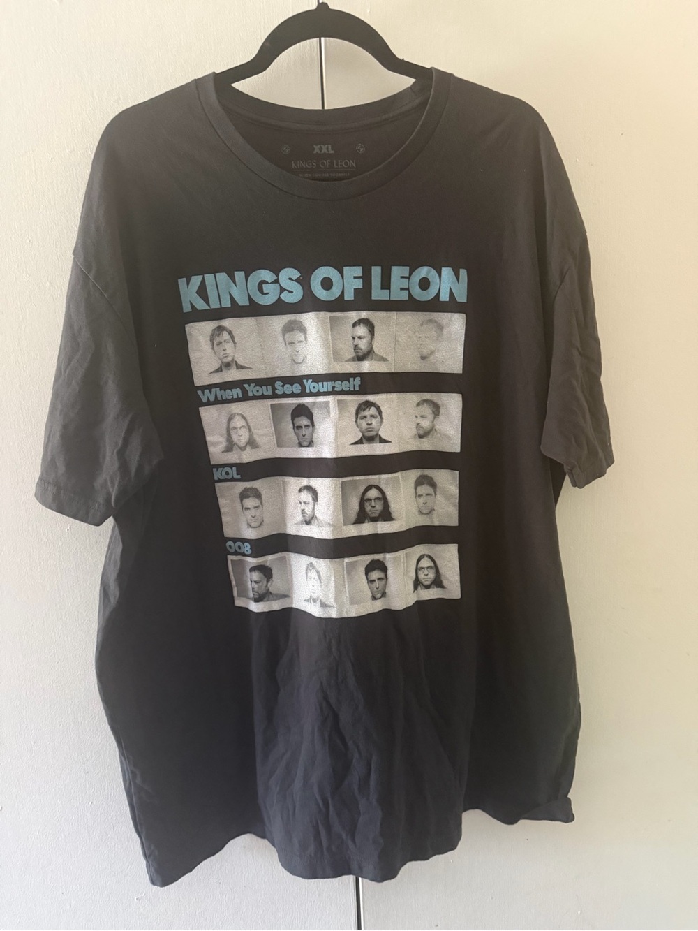 Black Graphic Band Tee - 'When You See Yourself'